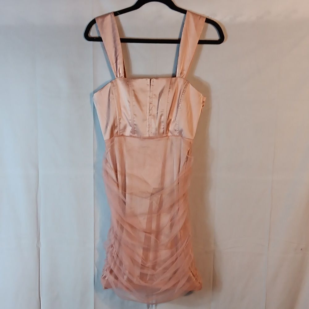 My Undivided Attention Blush Pink Satin Mini Dress